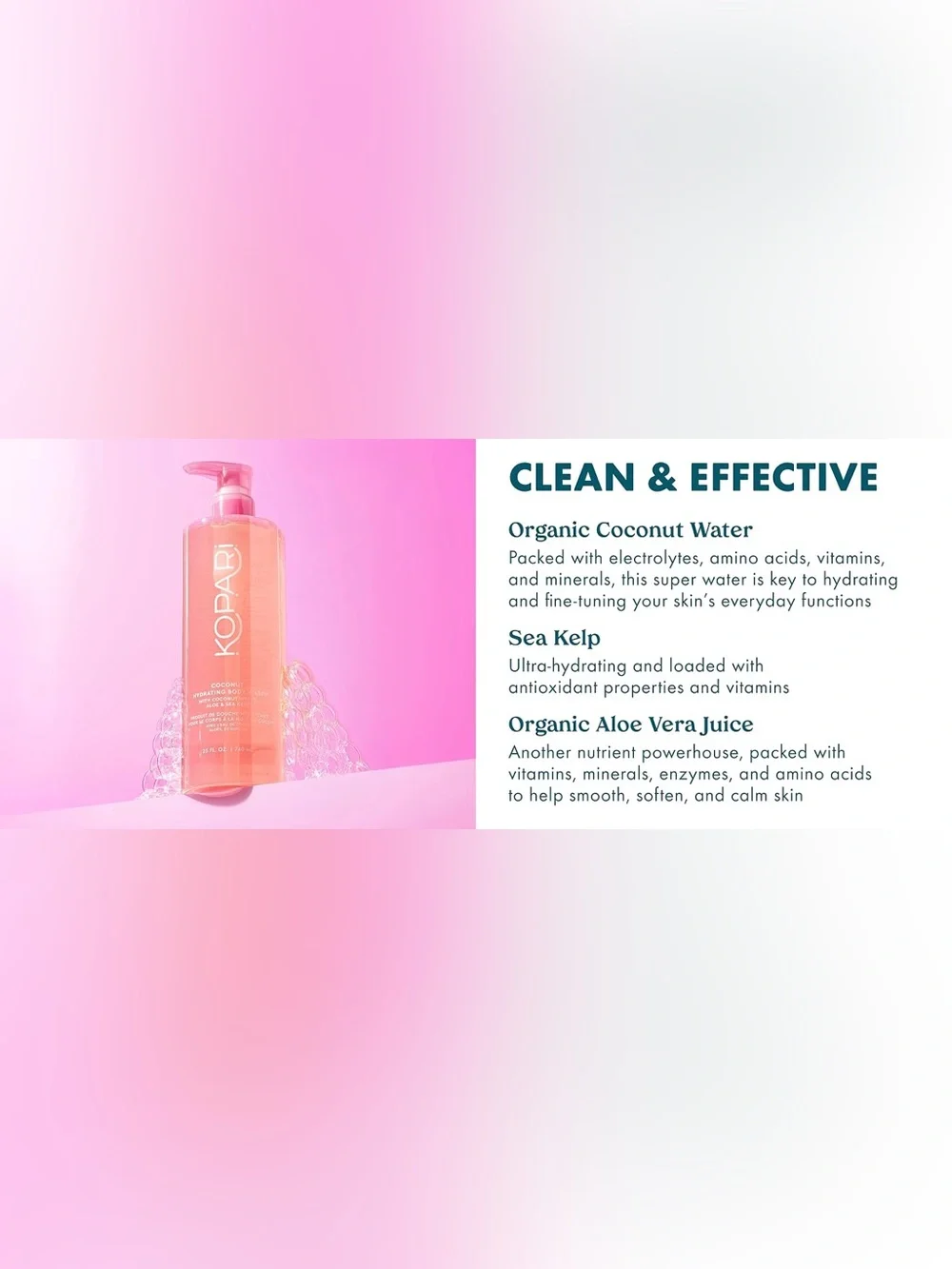 Kopari Jumbo Coconut Hydrating Body Wash with Aloe & Sea Kelp